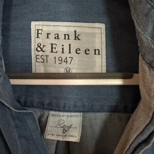 Frank & Eileen Classic Blue Button-Up Shirt Dress